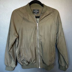 Green bomber jacket
